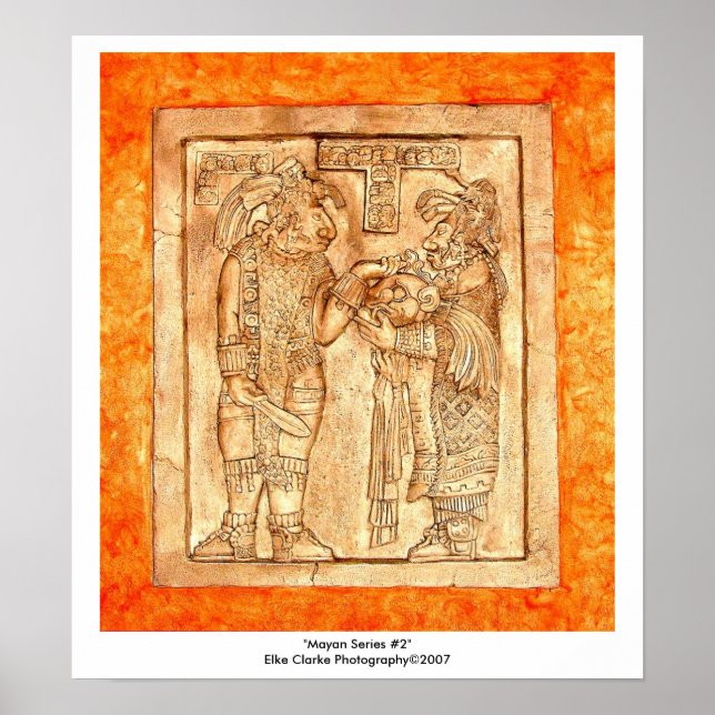 Póster Serie fotográfica Mayan Carvings #2 (Frente)