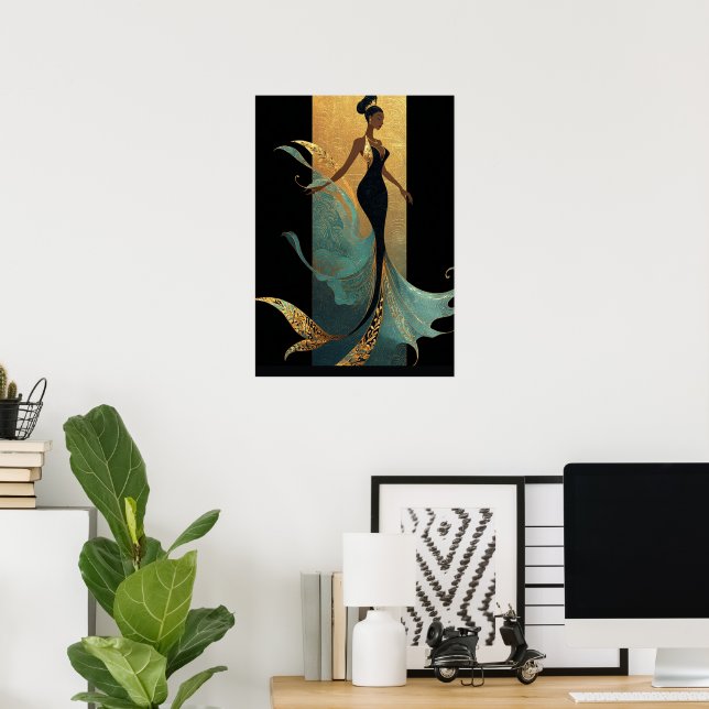 PÓSTER SERIE MERMAID NOIR #1 (Oficina en casa)