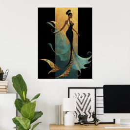 Póster Serie MERMAID NOIR #1 Tarjeta postal