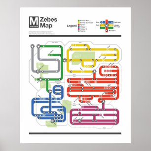 Póster Serie Metroid Metro NES Maps