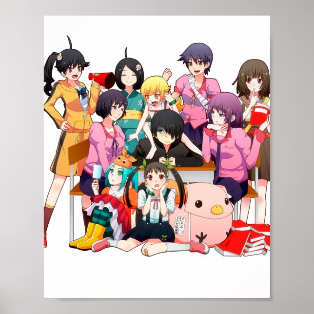 Póster Serie Monogatari (Frente)