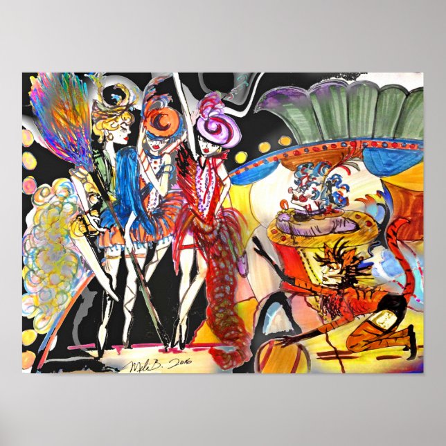 Póster Serie Renacentista Deco Cirque (Frente)