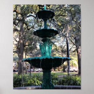 Póster Serie Savannah: Fuente verde