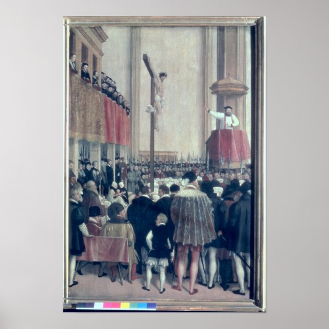 Póster Sermón del Legado Papal, Cornelius Musso (Frente)