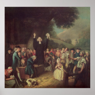 Póster sermoneo de George Whitefield