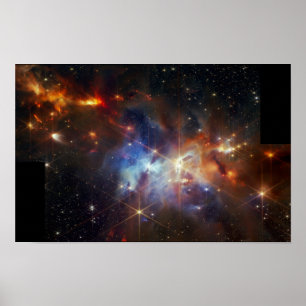 Póster Serpens (imagen de NIRCam)