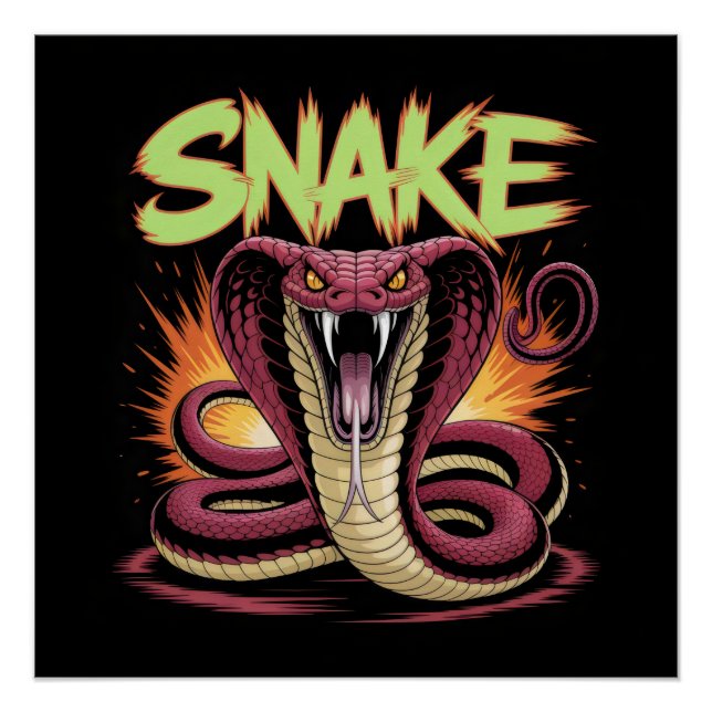 Póster Serpiente. (Anverso)