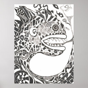 Póster Serpiente Antigua Dinámica