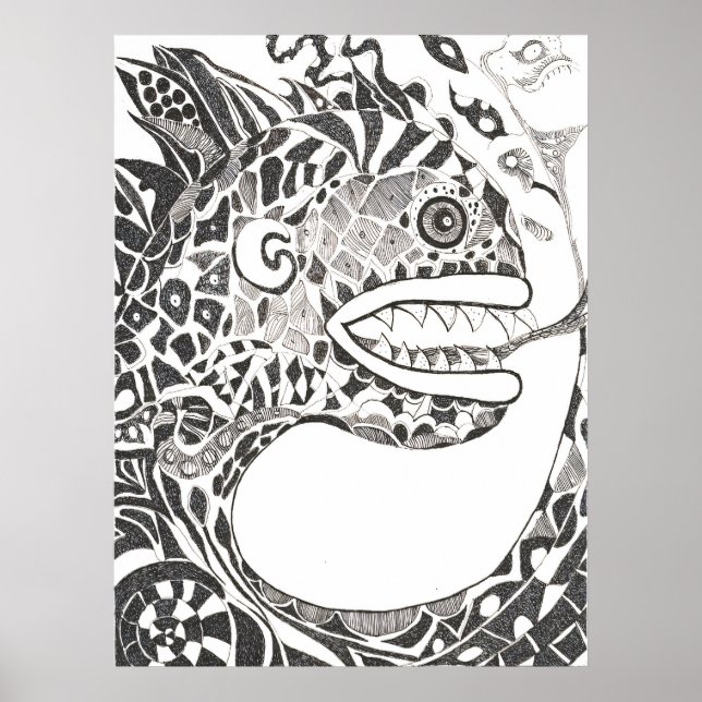 Póster Serpiente Antigua Dinámica (Frente)