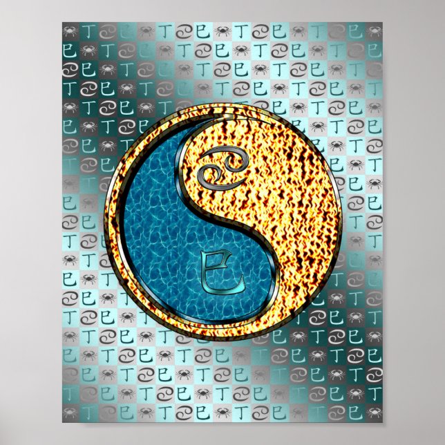 Póster Serpiente contra el cáncer y el fuego (Frente)