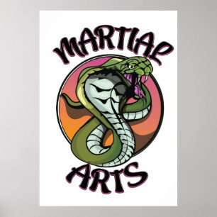 Póster Serpiente de artes marciales