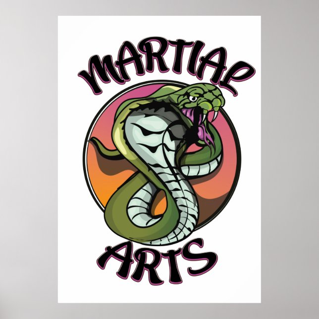Póster Serpiente de artes marciales (Frente)