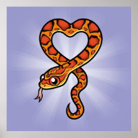 Serpiente de dibujos animados