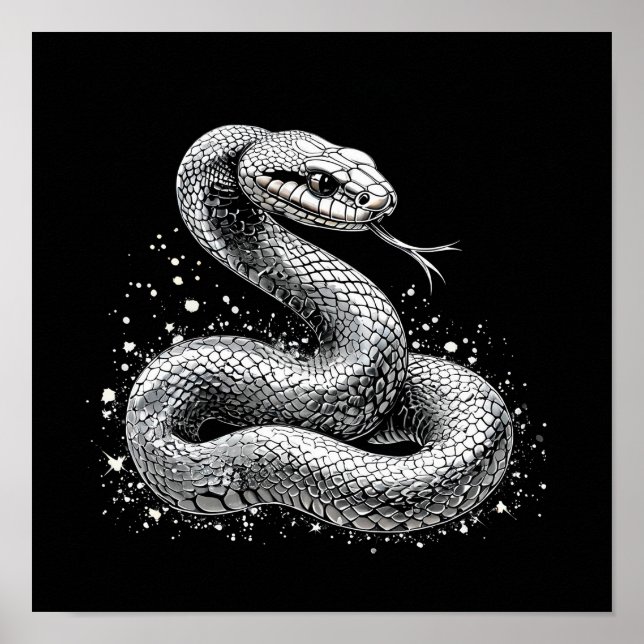 Póster Serpiente de plata (Frente)