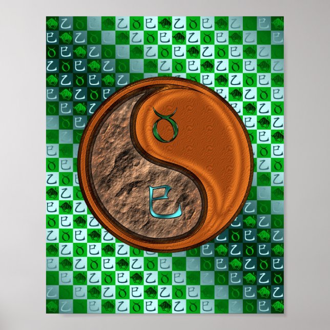 Póster Serpiente de Taurus y Madera (Frente)