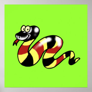 Póster Serpiente divertida