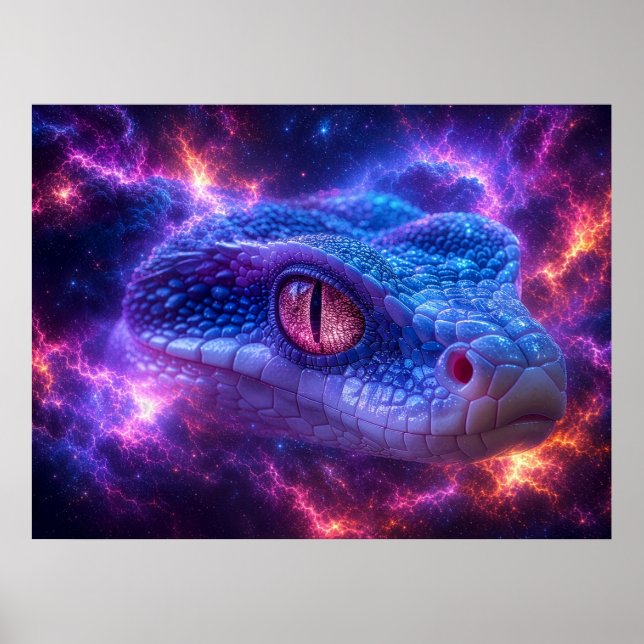 PÓSTER SERPIENTE EN EL ESPACIO (Frente)