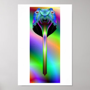 Póster Serpiente fractal