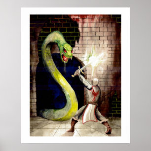 Póster "Serpiente gigante" - pintura de Tracy Lesch
