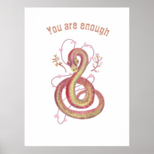 Póster serpiente mística
