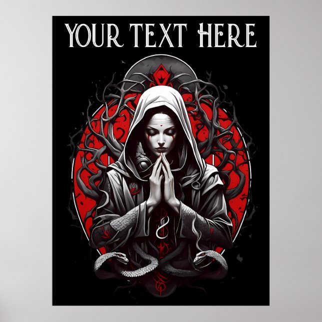 Póster Serpiente sacerdotisa de la sombra (Frente)