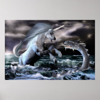 Póster Serpiente y Unicornio
