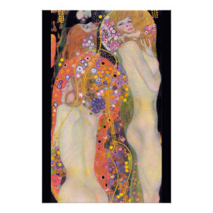 Póster Serpientes de Agua, Gustav Klimt