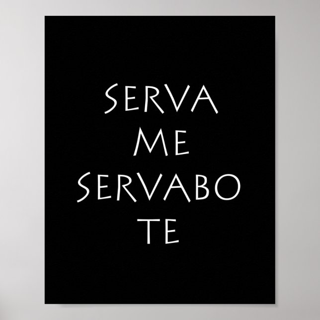 Póster Serva me servabo te (Frente)