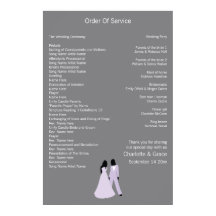 Servicio Boda de dos novias (Lilac y Gray)