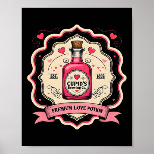 Póster Servicio de citas de Cupido San Valentín Sé Mía Vi