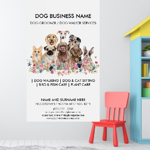 Póster Servicio de Encuentro para Perros Pequeños