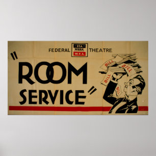 Póster Servicio de habitaciones Proyecto Teatro Federal S