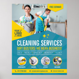 Póster Servicio de limpieza profesional