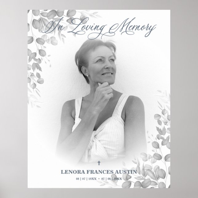 Póster Servicio de Recuerdo Fotográfico Queridos en Blanc (Frente)