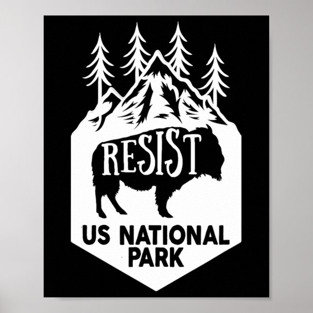 Póster Servicio de Resistencia al Parque Nacional Alt Us (Frente)