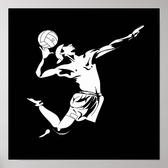 Póster Servicio de voleibol 2 (Frente)