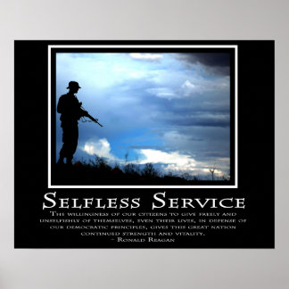 Póster Servicio desinteresado