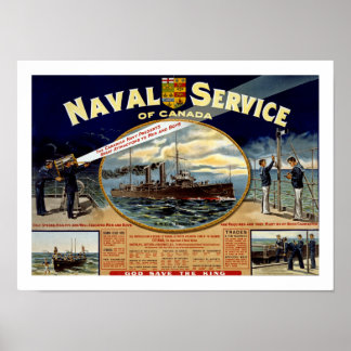 Póster Servicio naval de Canadá