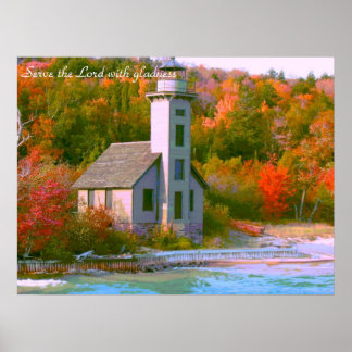 Póster Servir al Señor con alegría