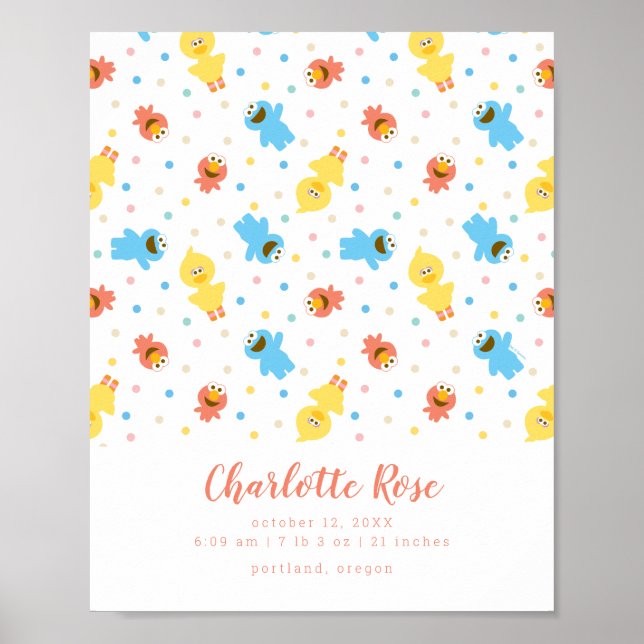 Póster Sesame Pals White Polka Dot Birats (Frente)