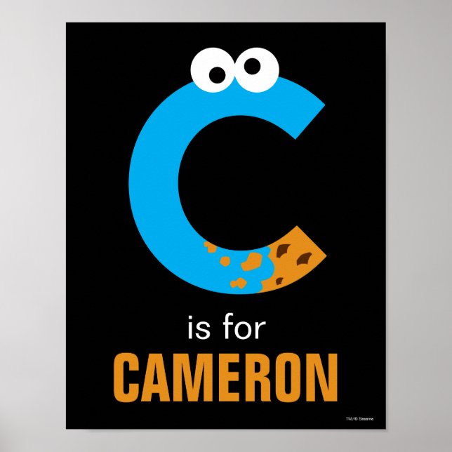 Póster Sesame Street | C es de Cookie Monster (Frente)