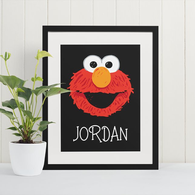 Póster Sesame Street | Cara de Elmo (Poster in frame)