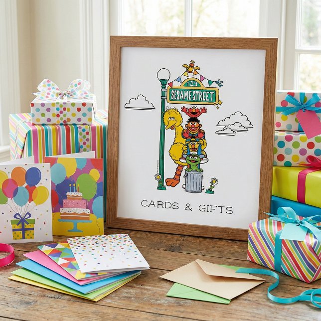 Póster Sesame Street Characters & Street Sign (Subido por el creador)