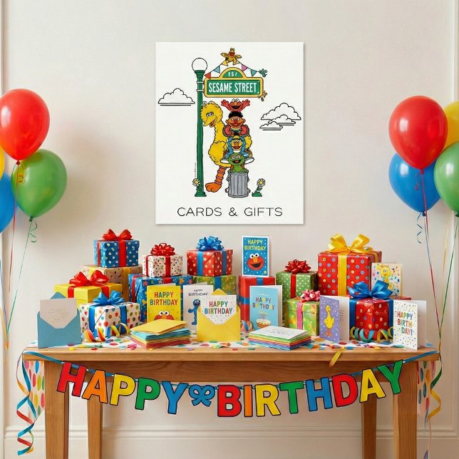 Póster Sesame Street Characters & Street Sign (Subido por el creador)