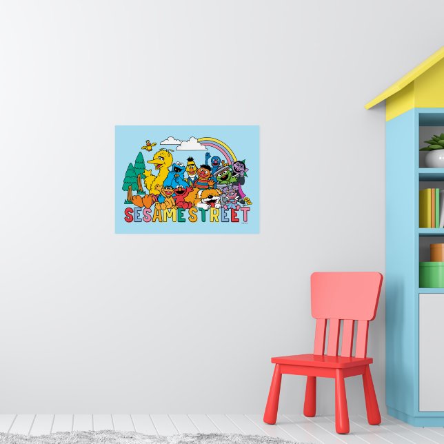 Póster Sesame Street | Ola de Arcoíris (Guardería 1)