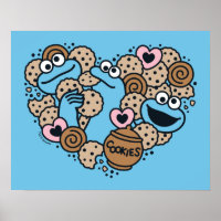 Sésamo | Cookie Monster Doodle Heart