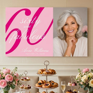 Póster Sesenta y Fabuloso Foto Cumpleaños 60