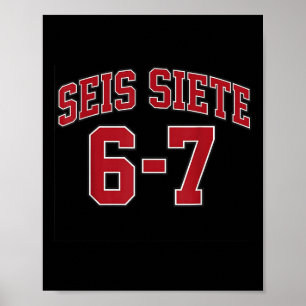 Póster Sesenta y siete 67 En español Deportes Jersey Esti