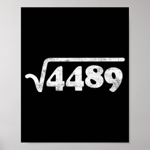 Póster Sesenta y Siete 67 Meme Raíz Cuadrada 4489 Jerga M