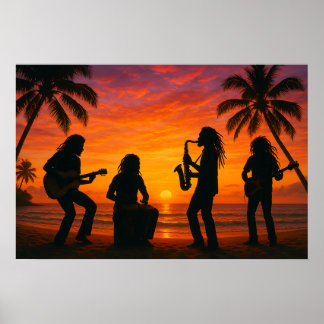 Póster Sesión de atardecer